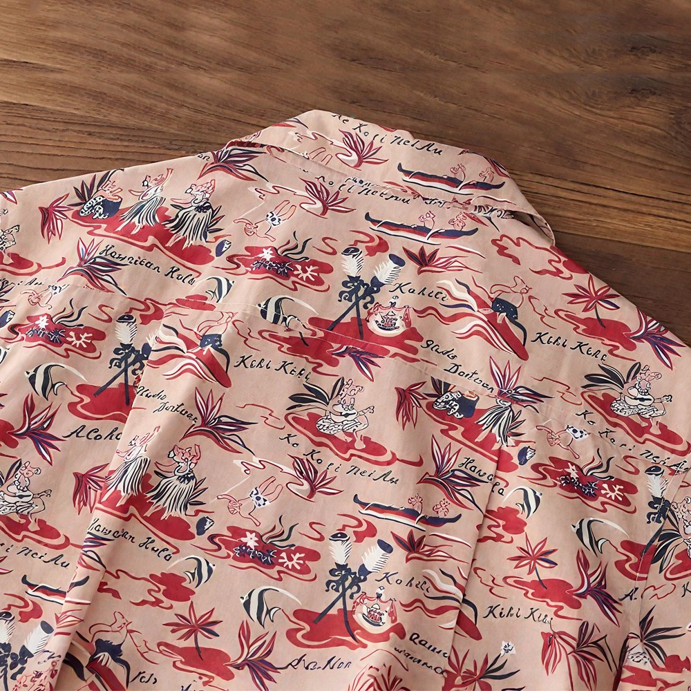 「ハワイの物語」コットンプリントシャツ
