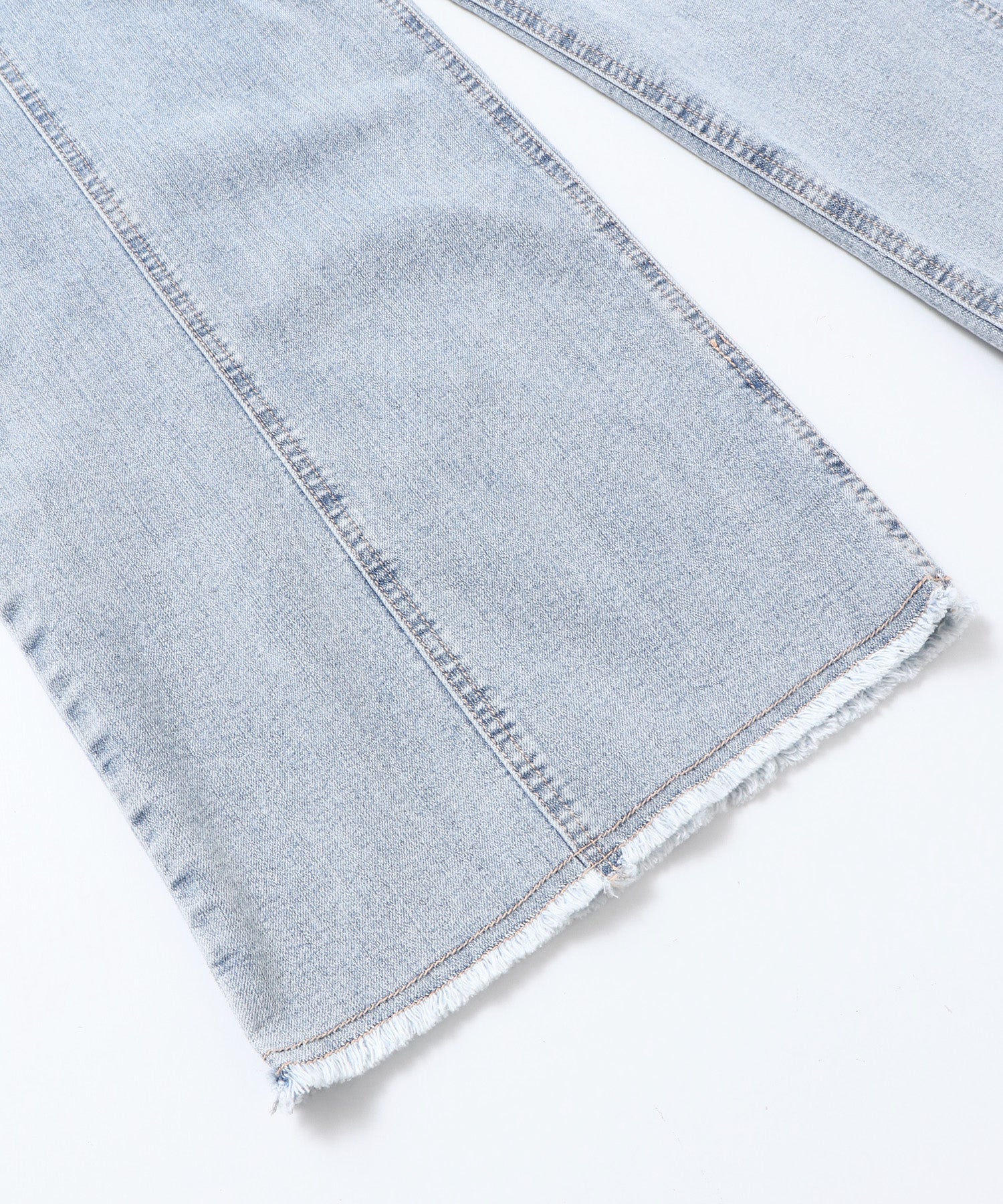 デニム/ツイル ハイウエストワイドパンツ