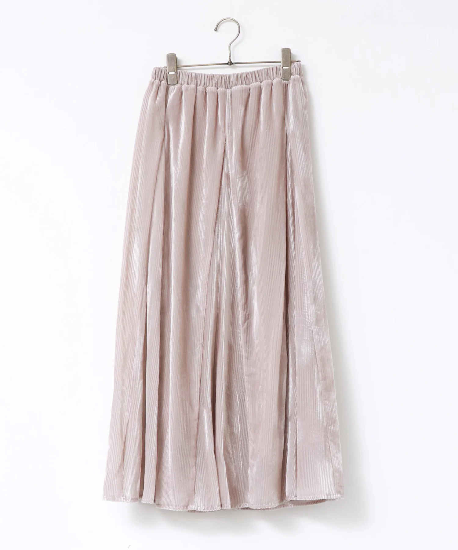 シアーストライプフレアスカート