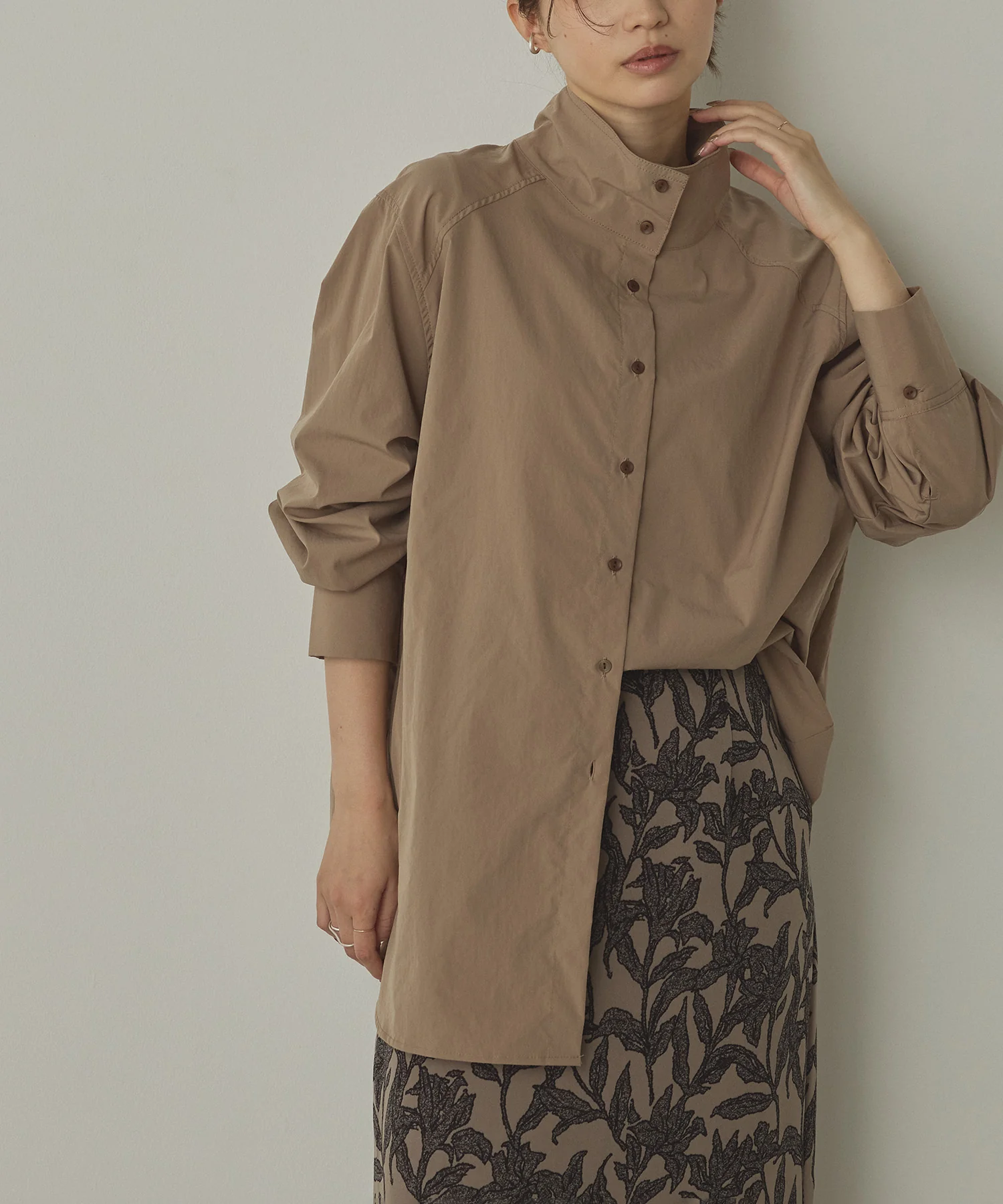 2WAY ハイネックシャツ