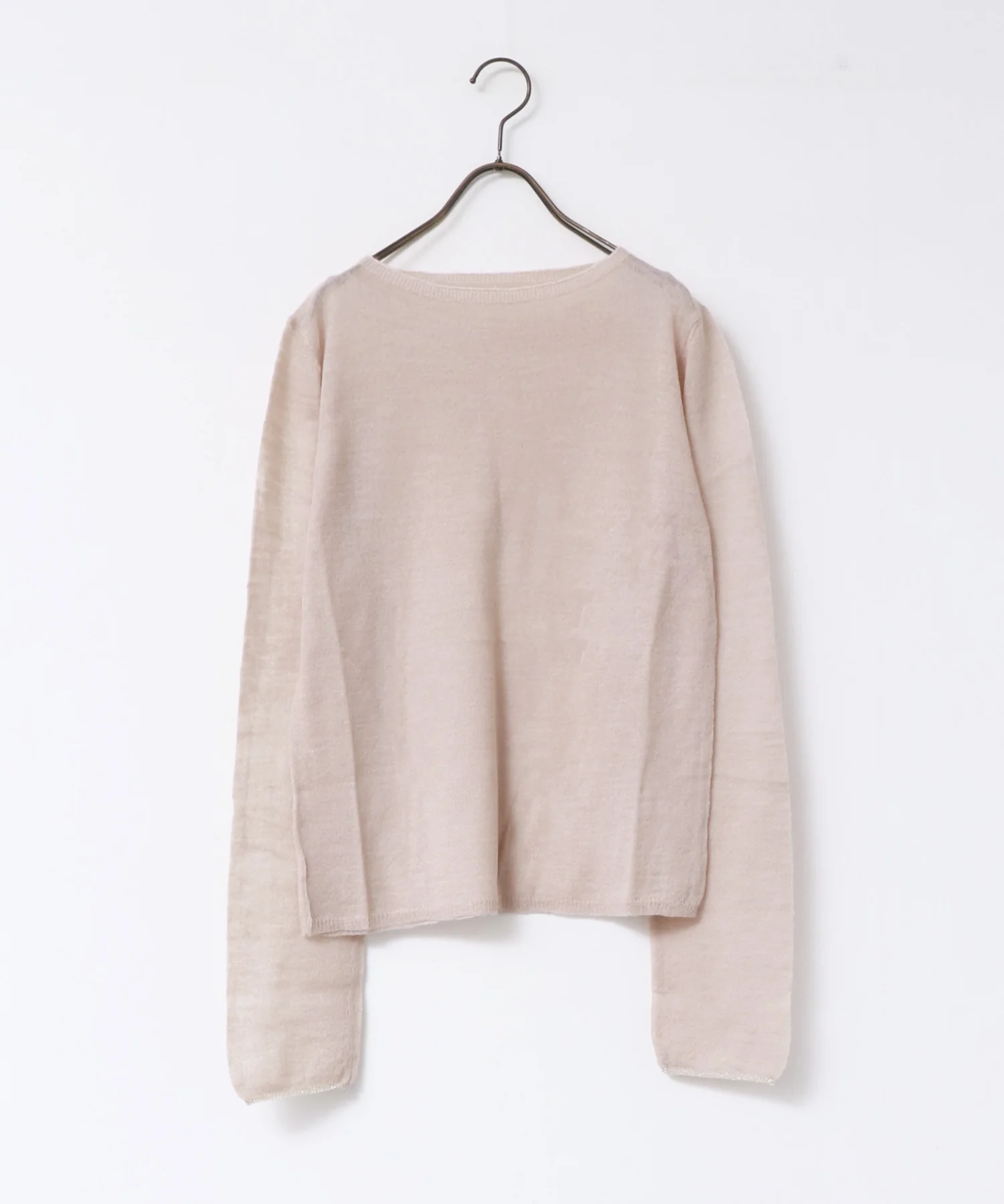 【WEB限定/別注】ラメライン入り ウールミックスシアーニット