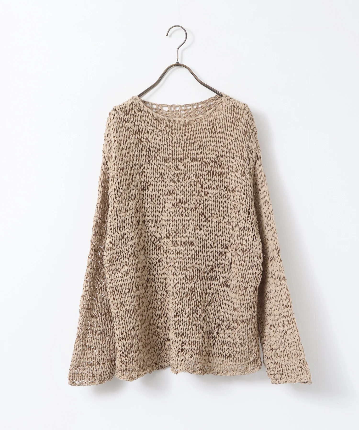 ペーパーヤーン 透かし編みニット