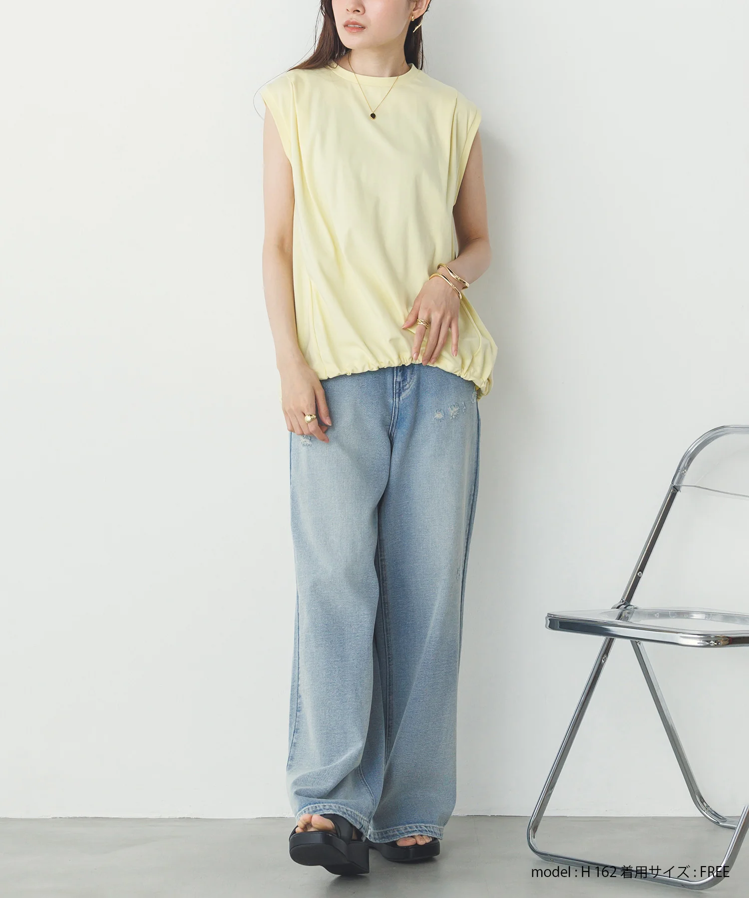 裾バルーン フレンチTシャツ