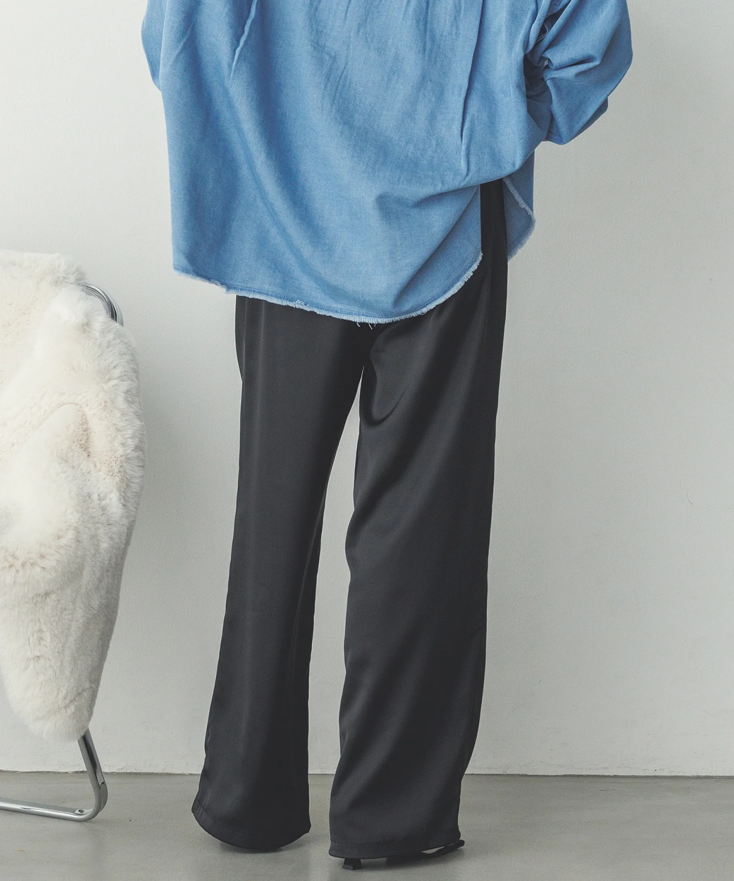 【WEB限定/別注】サテンパラシュートパンツ