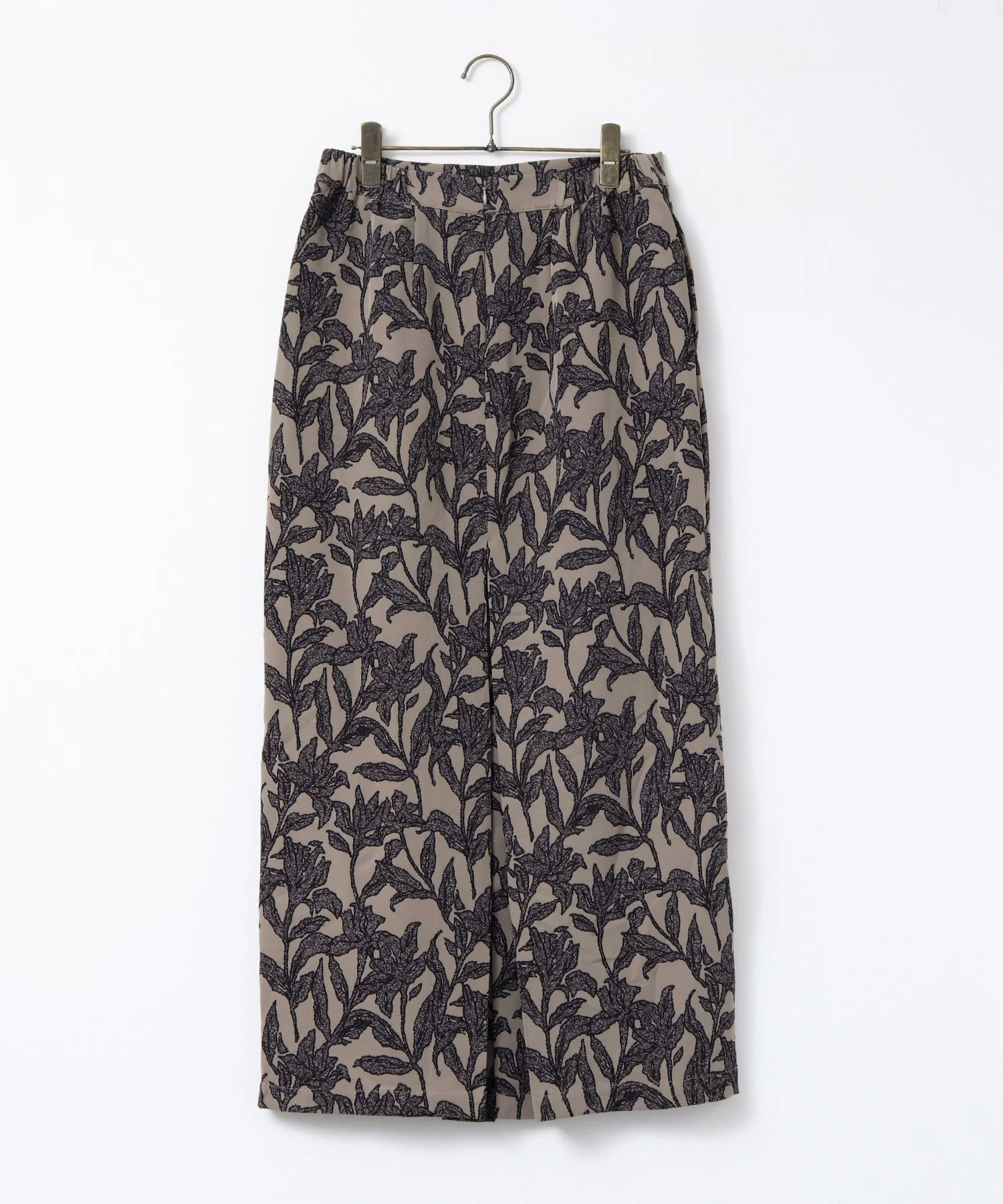 花柄プリント ナロースカート