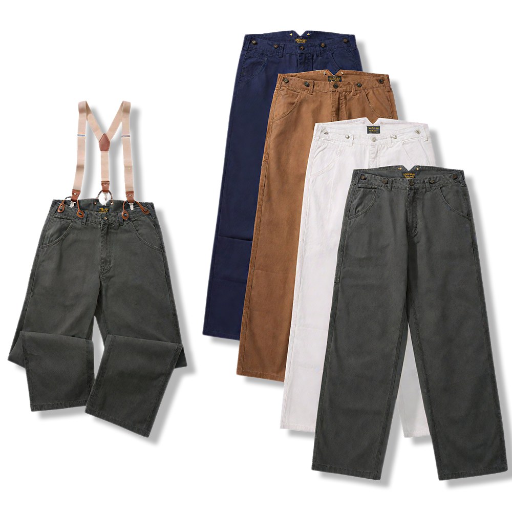 12ozヘビーウェイト2wayレイルロードパンツ