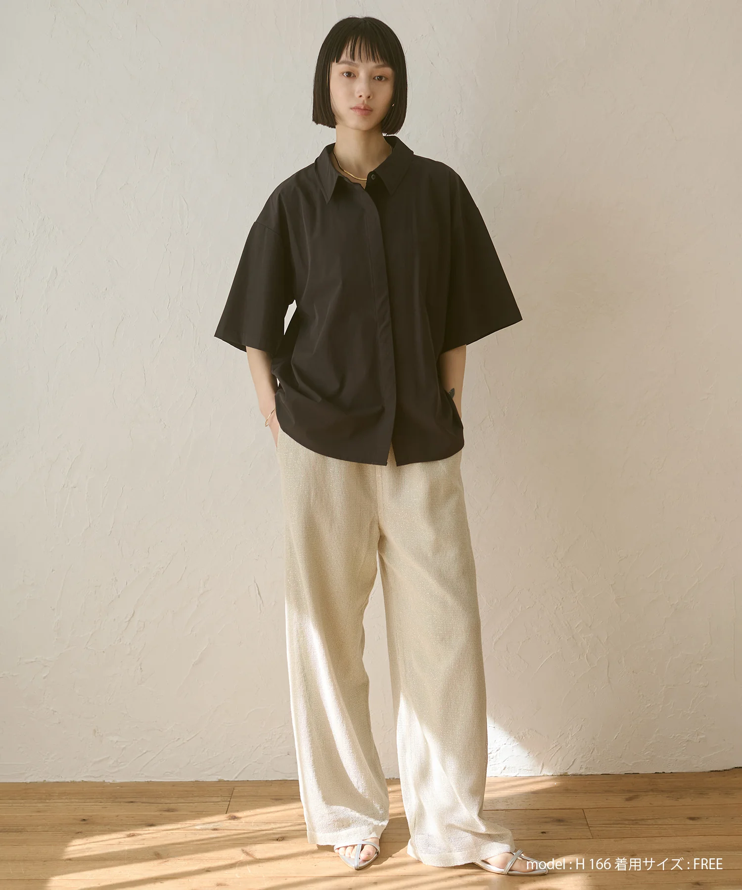 【新色追加】【接触冷感】 バックタックシャツ