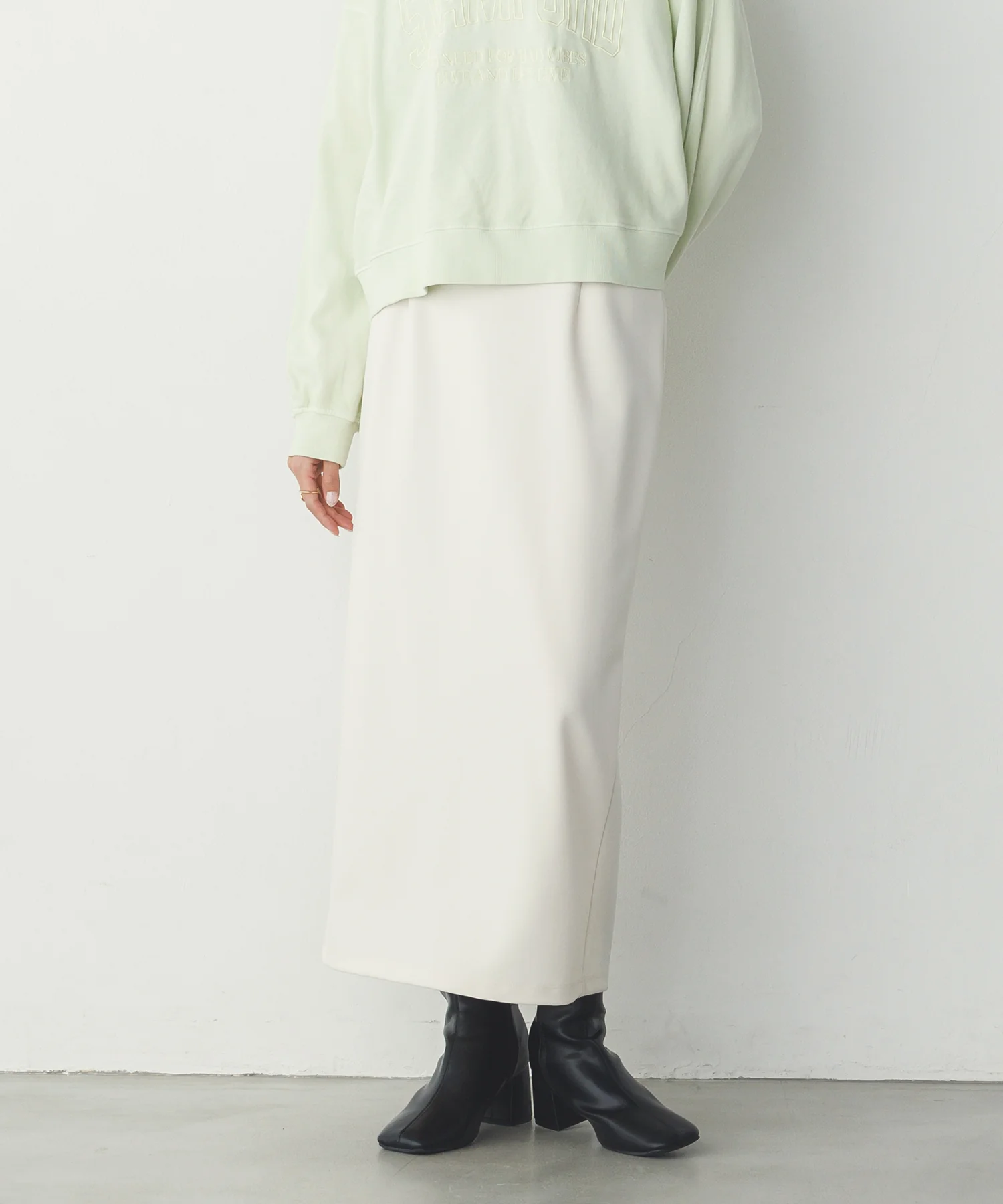 シアーポンチ レイヤードスカートセット