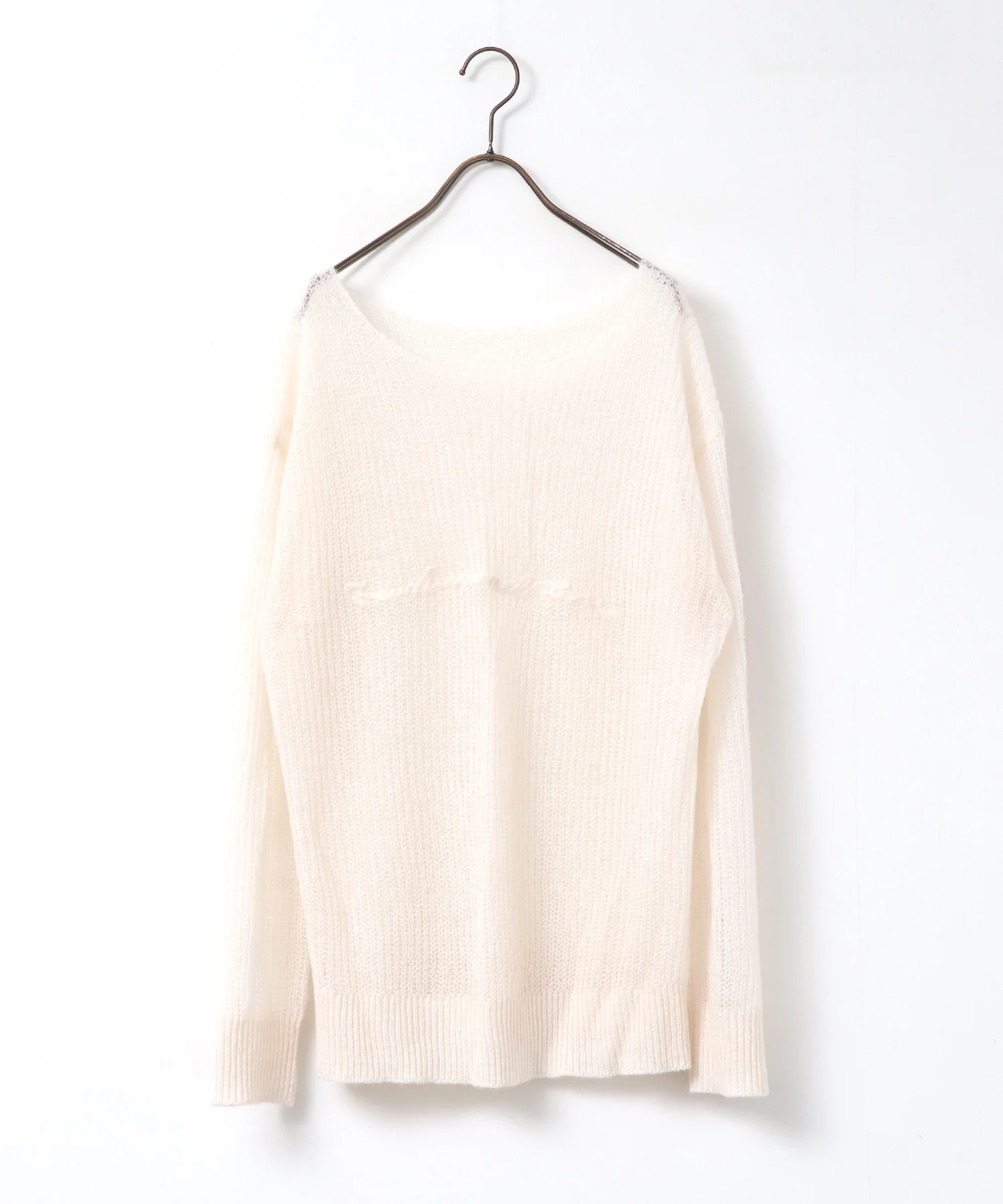 アルパカニット ロゴシアートップス